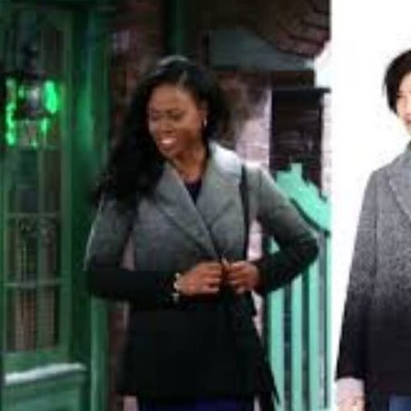 Armani Exchange Ombre Black /Gray Wool Pea Coat, Size S, Excellent Condition - Picture 14 of 15